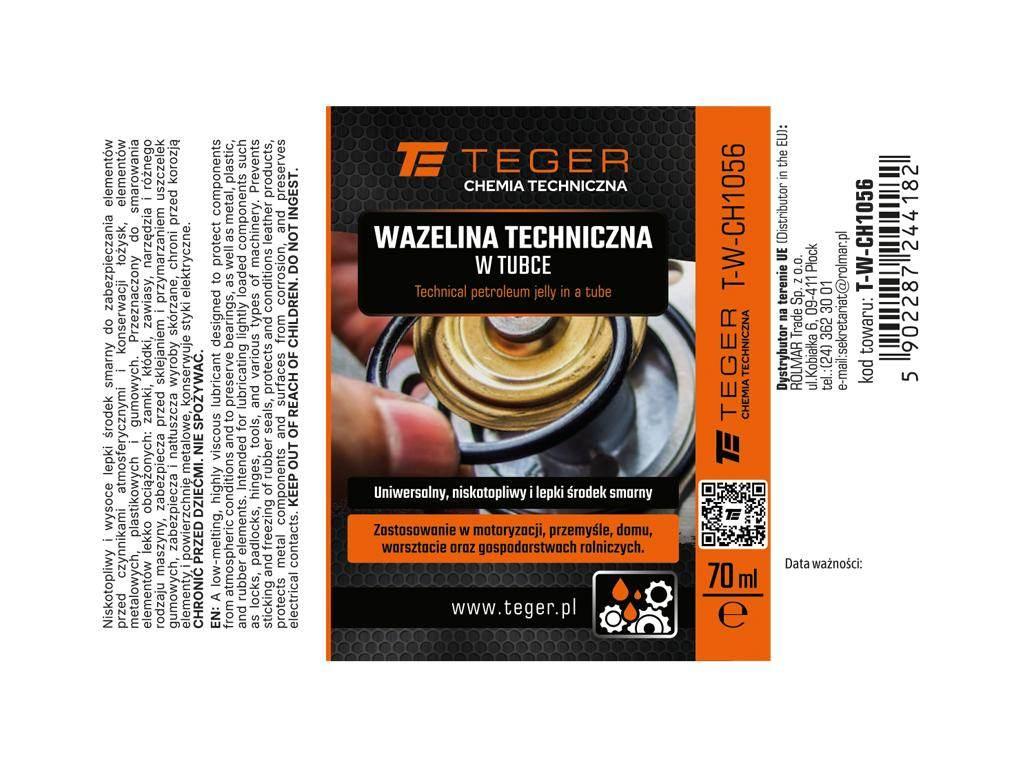 Wazelina techniczna w tubce, 70 ml, Teger szt) T-W-CH1056 - zdjęcie 3