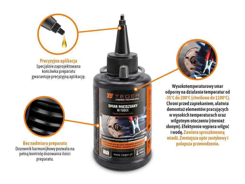 Smar miedziany w tubce, 70 ml, Teger szt) T-W-CH1052 - zdjęcie 2