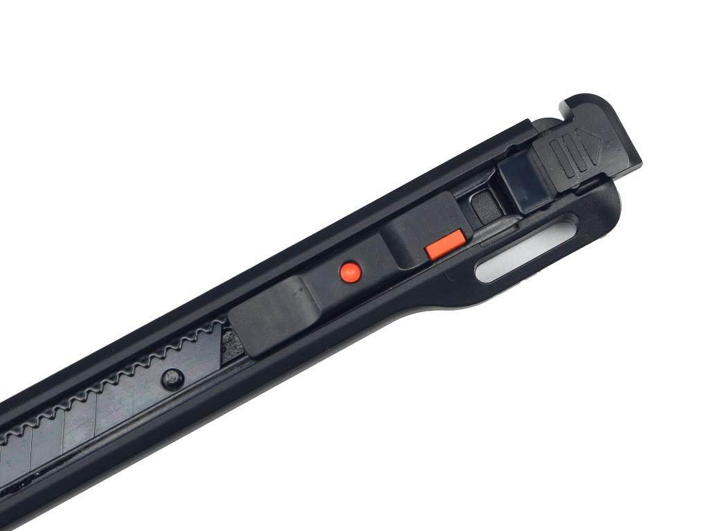 Nożyk łamany, ostrze 9mm ze stali SK2 w obudowie z tworzywa ABS, Teger - zdjęcie 4