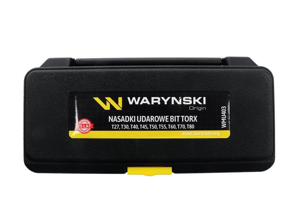 Zestaw nasadek udarowych 1/2 typu STAR TORX 9 el. ze stali CrMo, Waryński - zdjęcie 4