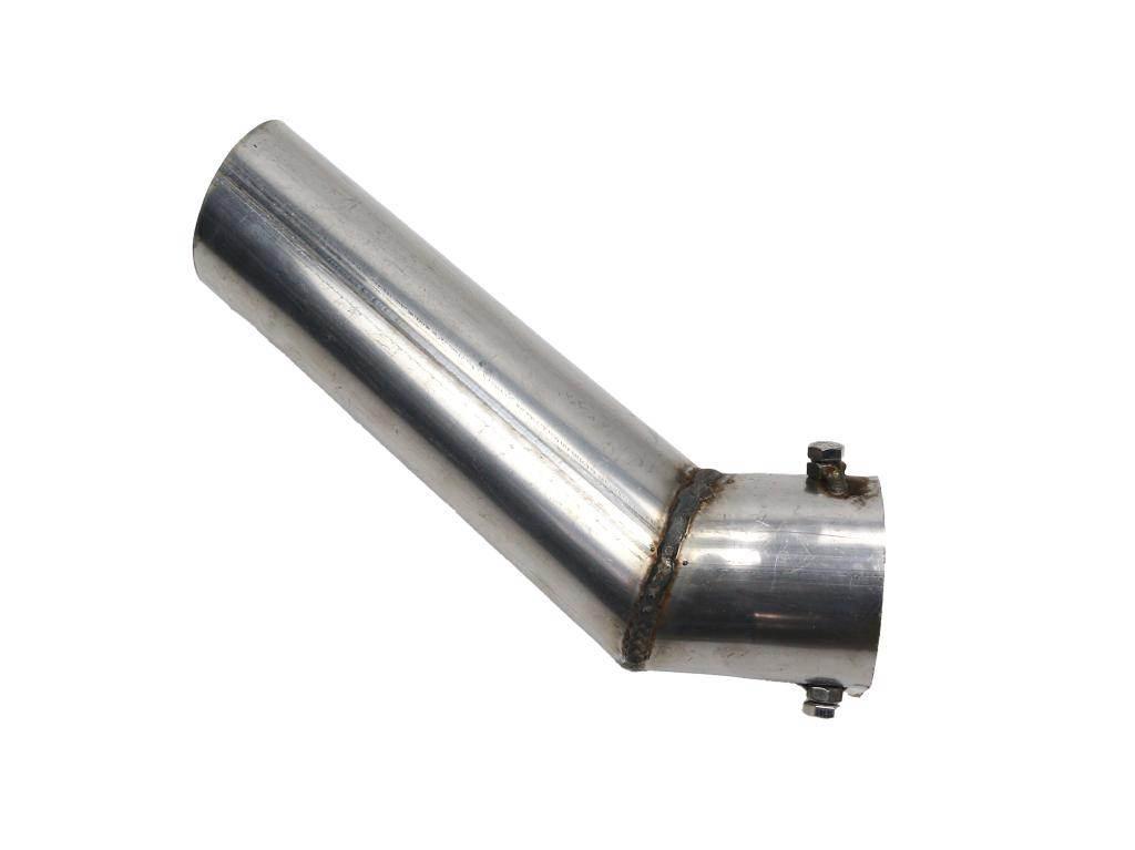 Rura do tłumika 5040390070.1P504039012/0 wygięta końcówka Bizon INOX WARYŃS
