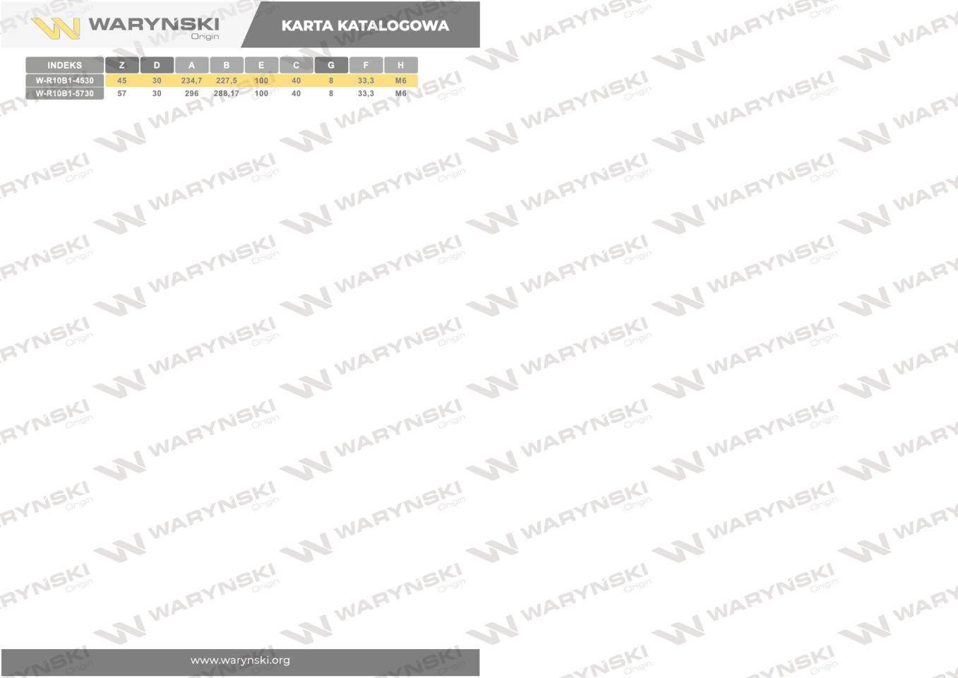 Koło łańcuchowe, hartowane 10B1 (R1 5/8) Z-26 otwór 30mm, Waryński - zdjęcie 4