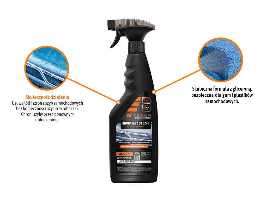 Odmrażacz do szyb, 700 ml. - atomizer, Teger T-W-SR1035 - zdjęcie 2
