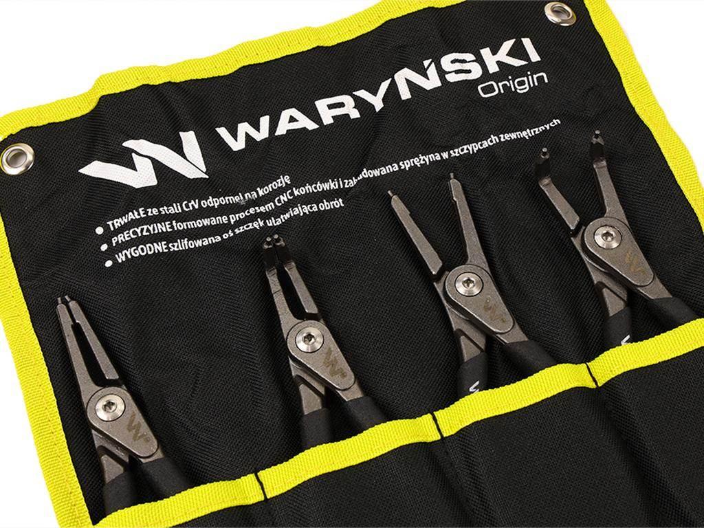 Zestaw szczypiec segera do pierścieni osadczych, 185mm proste i 170mm wygię - zdjęcie 2