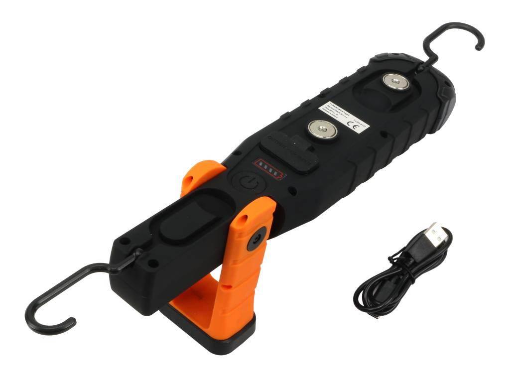 Lampa warsztatowa, latarka LED COB XPG wzmocniona obudowa 1100lm 5000 mAh, - zdjęcie 3