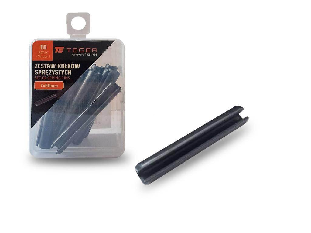 Kołek sprężysty 7x50 TEGER, 10szt T-KO-7X50