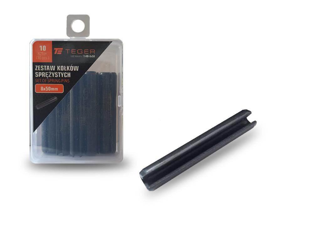 Kołek sprężysty 8x50 TEGER, 10szt T-KO-8X50