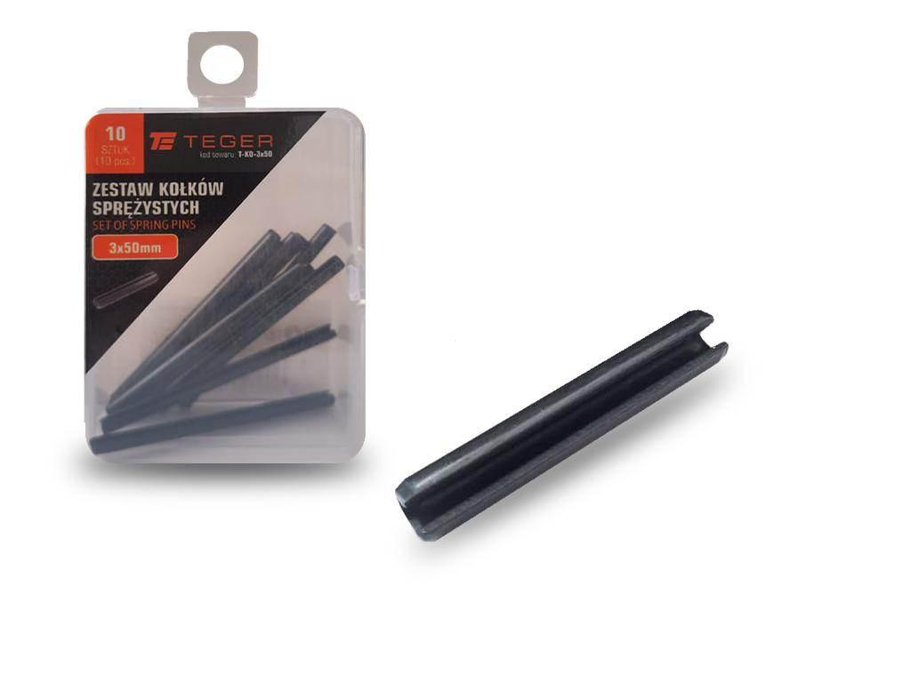 Kołek sprężysty 3x50 TEGER, 10szt T-KO-3X50