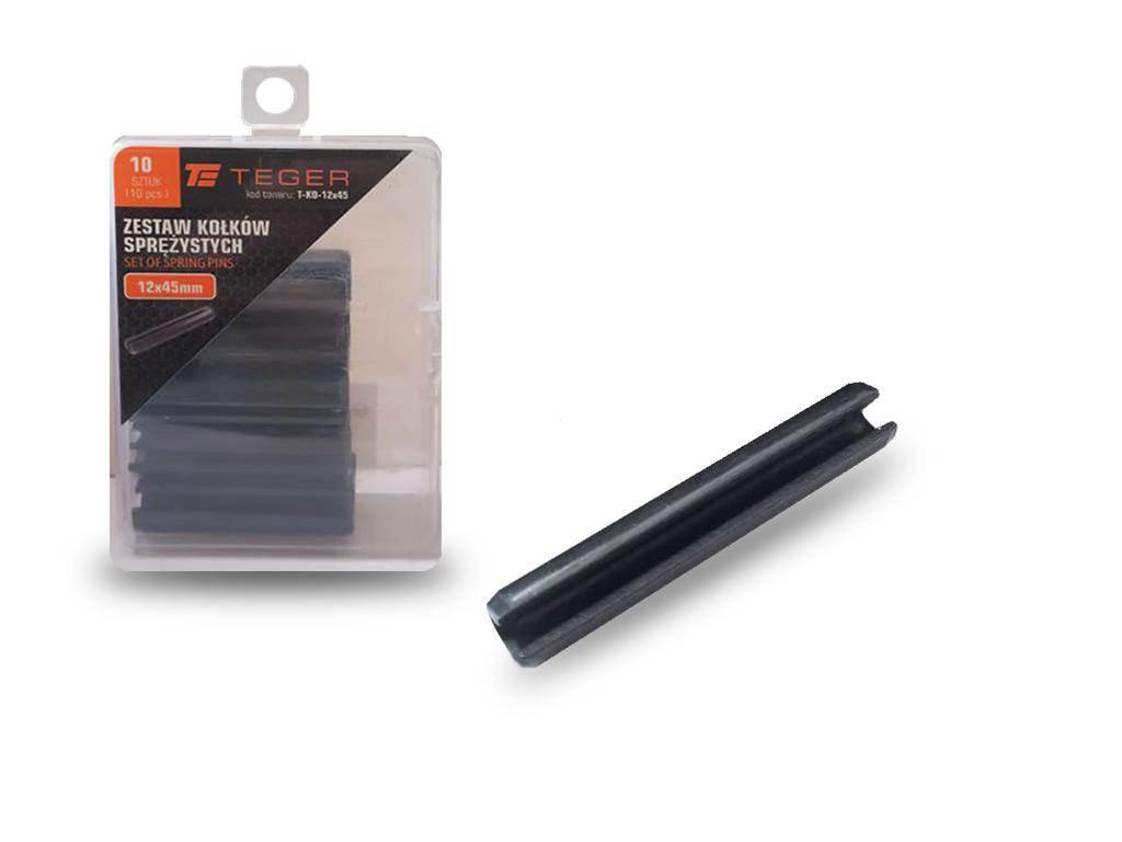 Kołek sprężysty 12x45 TEGER, 10szt T-KO-12X45