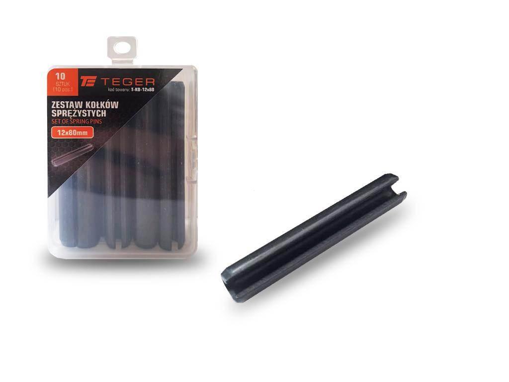 Kołek sprężysty 12x80 TEGER, 10szt T-KO-12X80