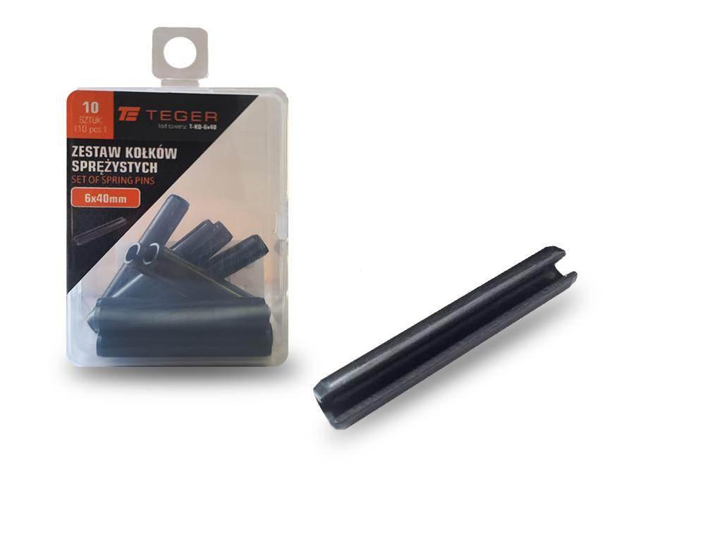 Kołek sprężysty 6x40 TEGER, 10szt T-KO-6X40