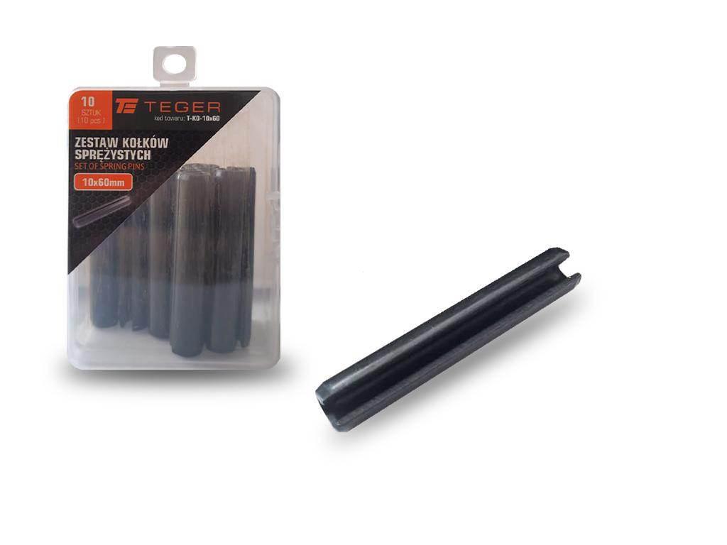 Kołek sprężysty 10x60 TEGER, 10szt T-KO-10X60