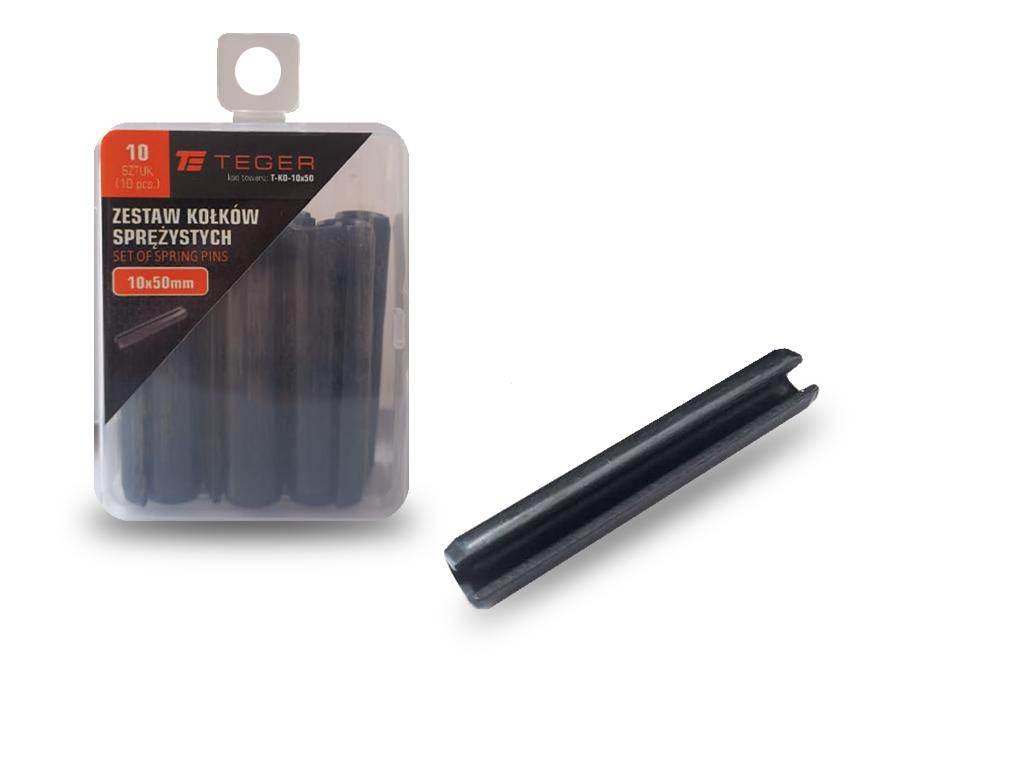 Kołek sprężysty 10x50 TEGER, 10szt T-KO-10X50