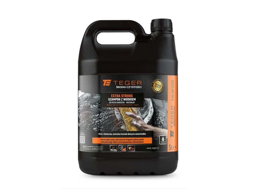 Szampon z woskiem do mycia karoserii - neutralny - EXTRA STRONG, 5l - konce