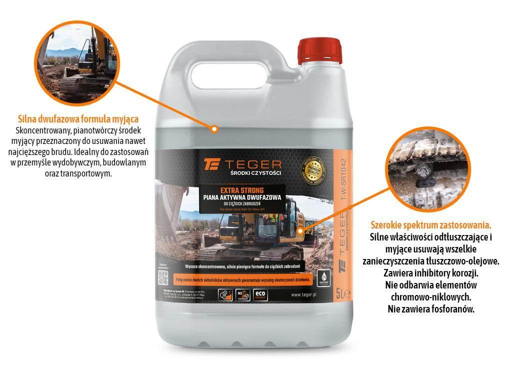 Piana aktywna dwufazowa do ciężkich zabrudzeń - EXTRA STRONG, 5l - koncentr - zdjęcie 2