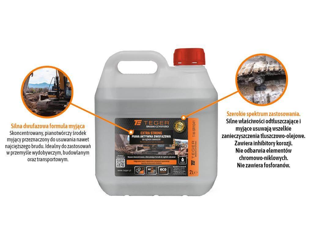 Piana aktywna dwufazowa do ciężkich zabrudzeń - EXTRA STRONG, 2l - koncentr - zdjęcie 2