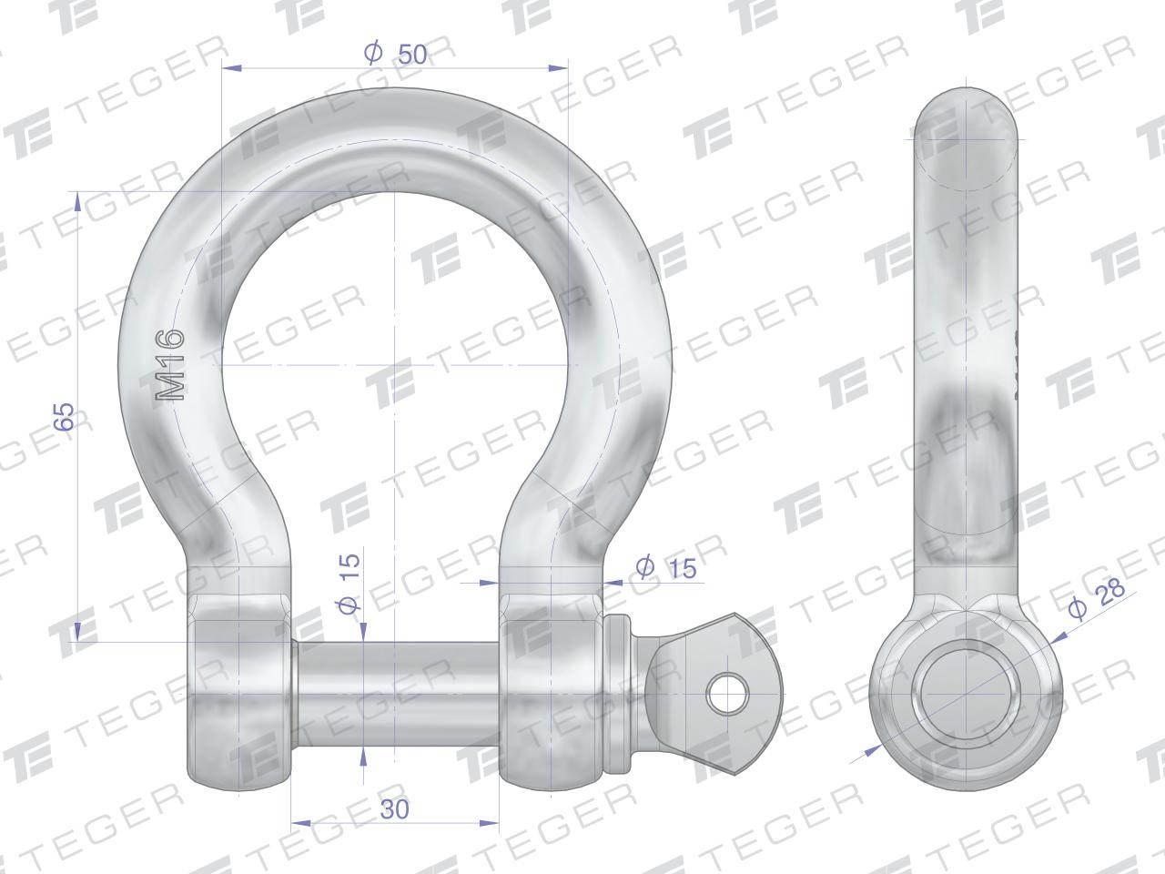 Szekla Omega 16 TEGER 10szt T-SZ-O-16 - zdjęcie 2