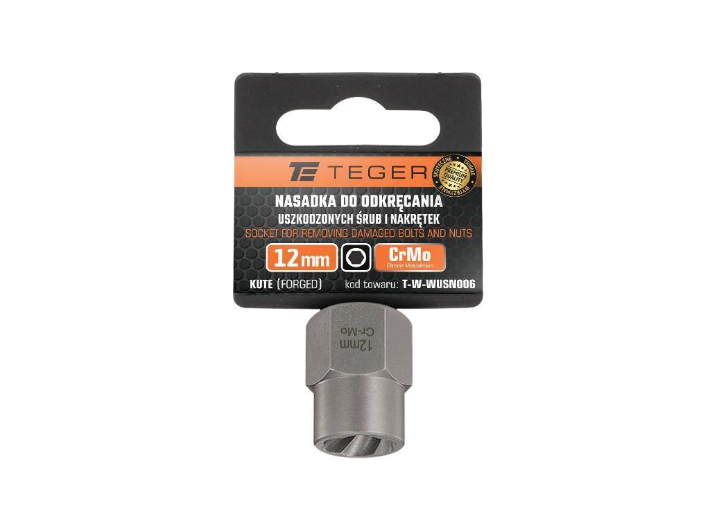 Nasadka do odkręcania uszkodzonych śrub i nakrętek, (12mm) - kute/ stal Cr- - zdjęcie 2