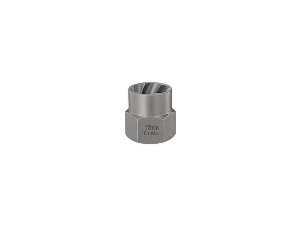 Nasadka do odkręcania uszkodzonych śrub i nakrętek, (17mm) - kute/ stal Cr-