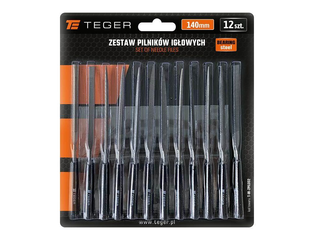 Zestaw pilników igłowych, 140mm 12 szt, Teger T-W-ZPIL002 - zdjęcie 3