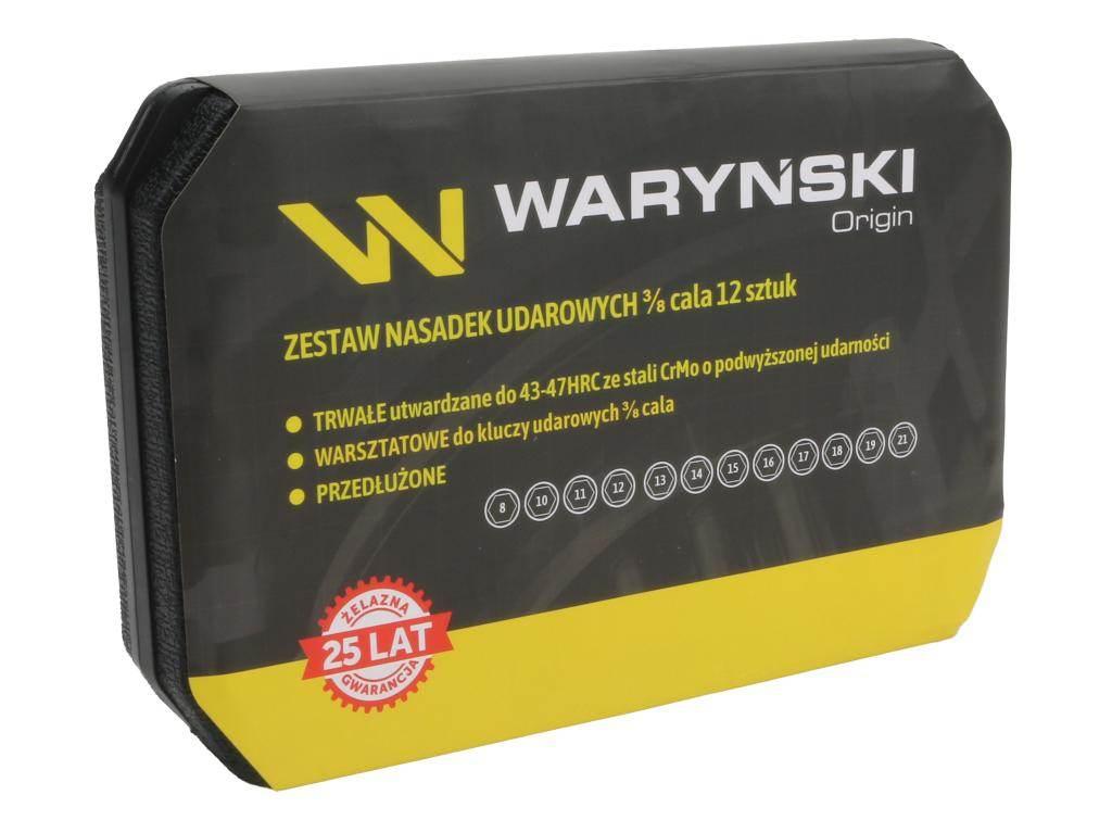 Zestaw nasadek udarowych, 3/8 cala przedłużanych z utwardzanej stali stopow