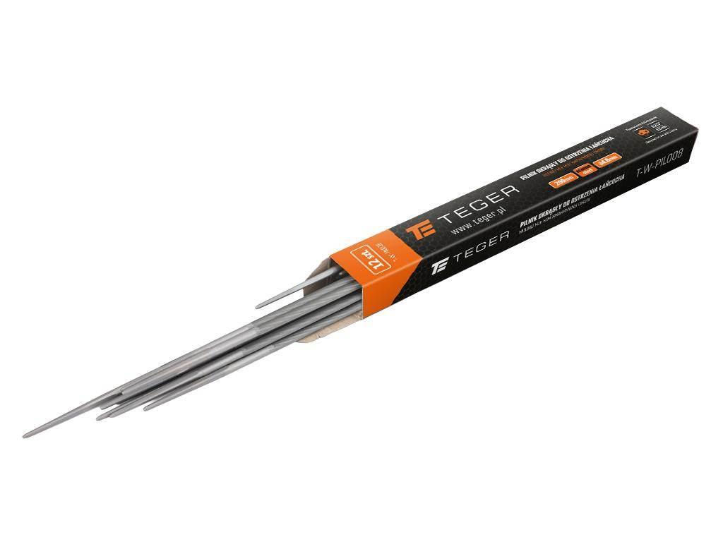 Pilnik okrągły do ostrzenia łańcucha, 4.8/200mm - 0,325" szt), Teger 12szt
