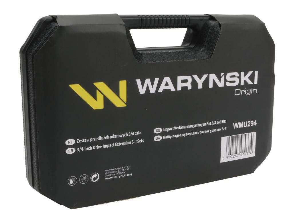 Zestaw przedłużek do nasadek udarowych, 3/4 cala 100 150 i 250 mm z utwardz - zdjęcie 2