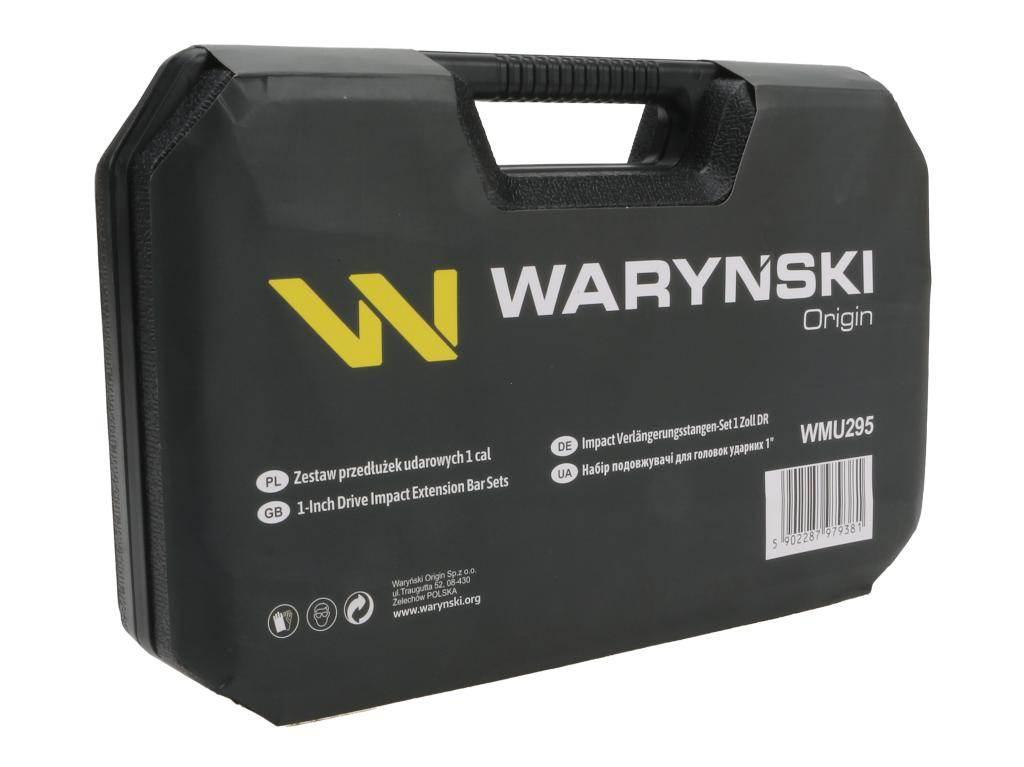 Zestaw przedłużek do nasadek udarowych, 1 cal 150 250 i 350 mm z utwardzane - zdjęcie 2