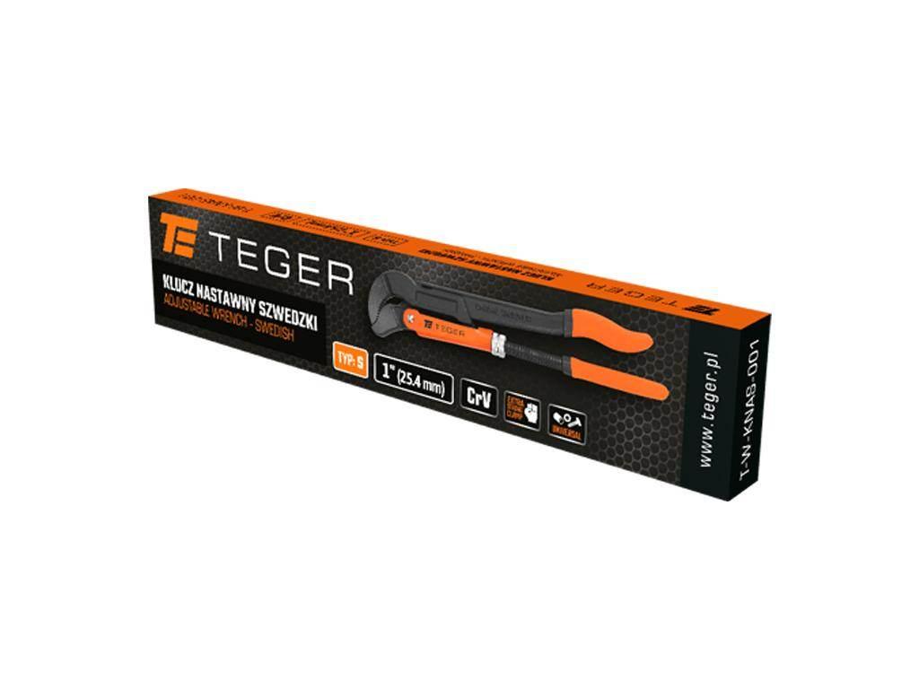 Klucz nastawny, szwedzki Typ "S" 1", Teger T-W-KNAS-001 - zdjęcie 3