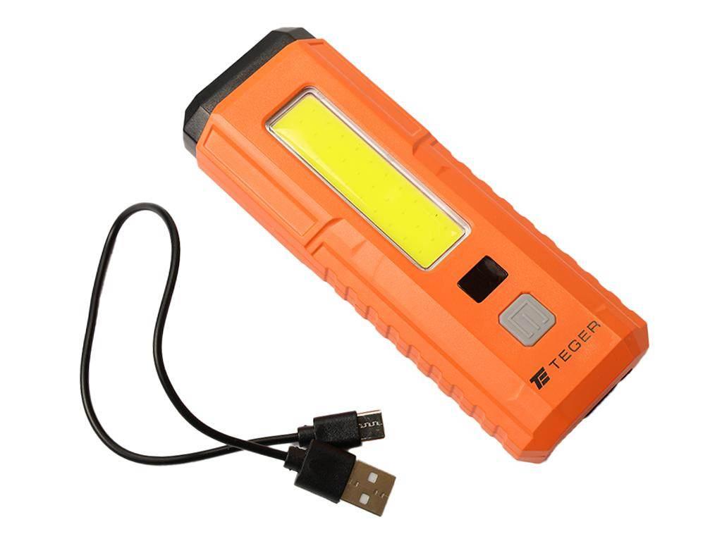 Latarka uniwersalna LED COB,ładowana USB z funkcją warsztatową, cyfrowym wy