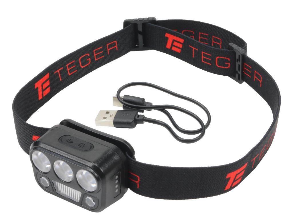 Latarka czołówka LED COB, 200 lm uruchamiana gestem akumulator 650 mAh łado - zdjęcie 2