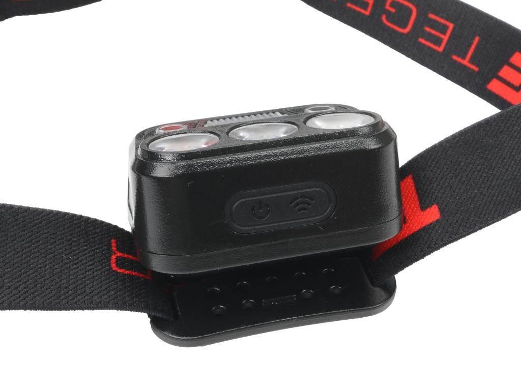 Latarka czołówka LED COB, 200 lm uruchamiana gestem akumulator 650 mAh łado - zdjęcie 5