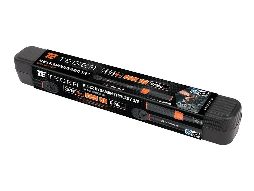 Klucz dynamometryczny, 3/8" 20-120Nm 72T / 410mm, Teger T-W-KDT003 - zdjęcie 3