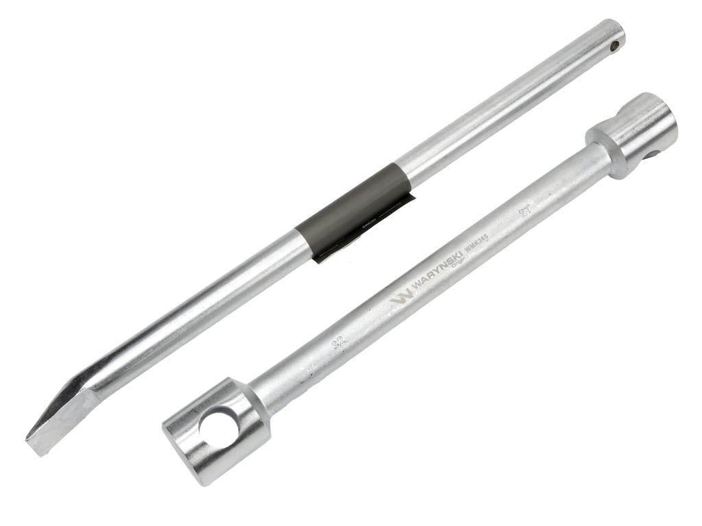 Klucz do kół , 395 mm długości rozmiar 27x32 mm z łyżką, do prac montażowyc
