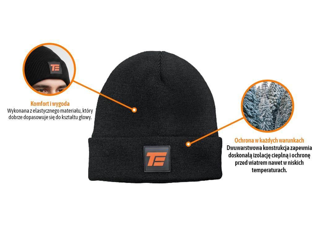 Czapka zimowa 3M, dwuwarstwowa, super ciepła, Teger T-BHP-CZAP-3M - zdjęcie 2