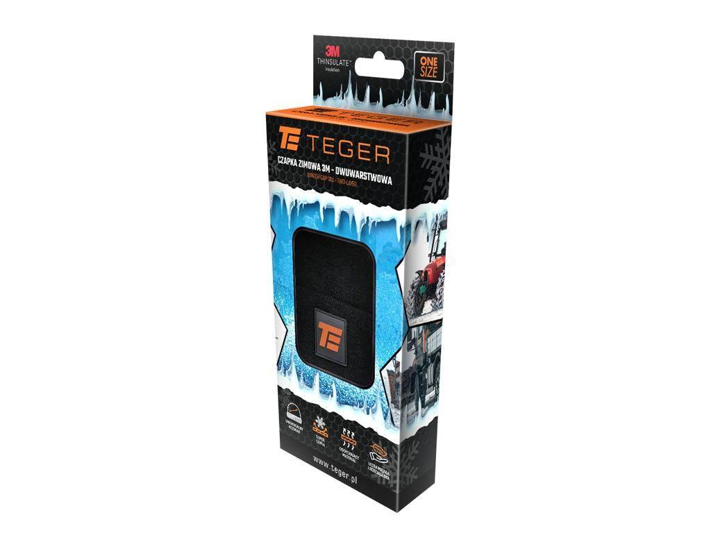 Czapka zimowa 3M, dwuwarstwowa, super ciepła, Teger T-BHP-CZAP-3M - zdjęcie 3