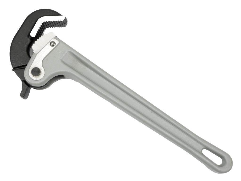 Klucz do rur, samozaciskowy 14" uchwyt aluminium wzmocniony szczęki ze stal - zdjęcie 2