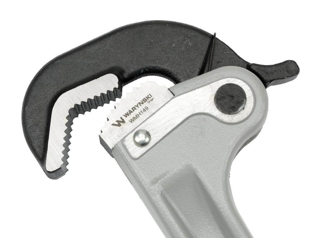 Klucz do rur, samozaciskowy 14" uchwyt aluminium wzmocniony szczęki ze stal - zdjęcie 3