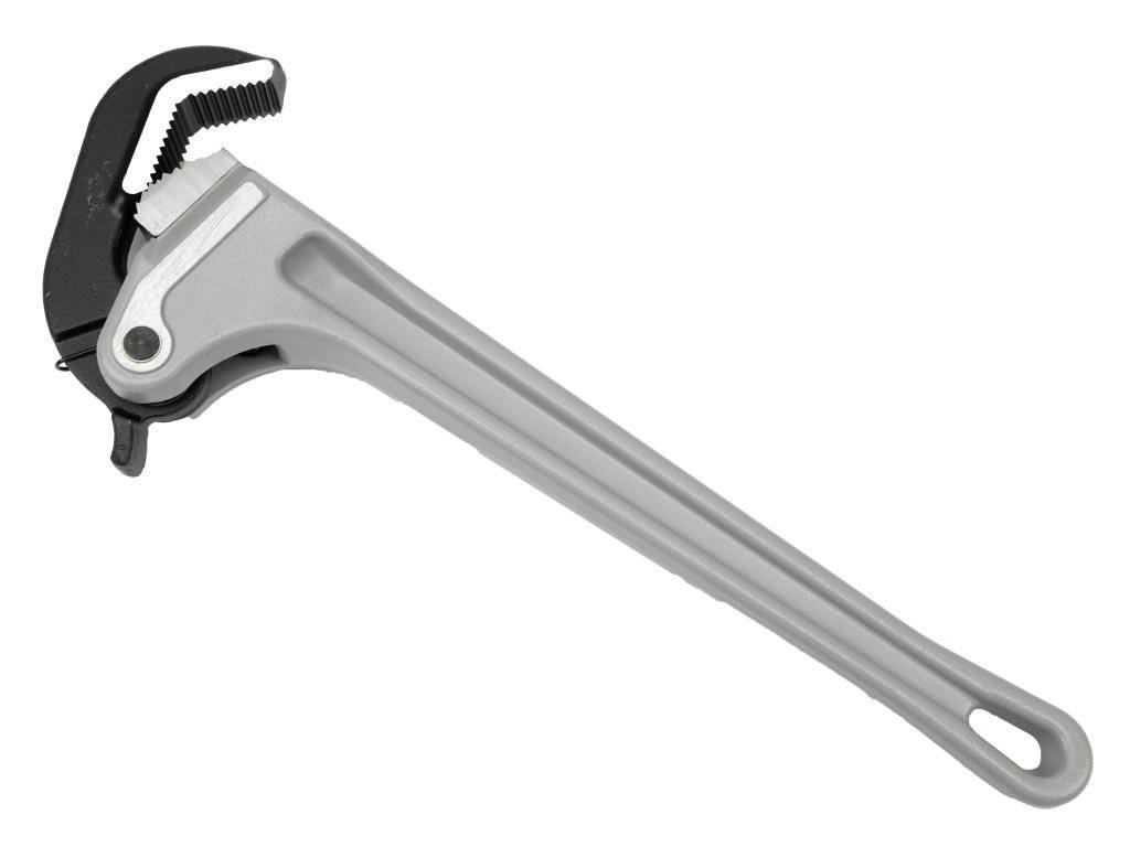 Klucz do rur, samozaciskowy 18" uchwyt aluminium wzmocniony szczęki ze stal - zdjęcie 2