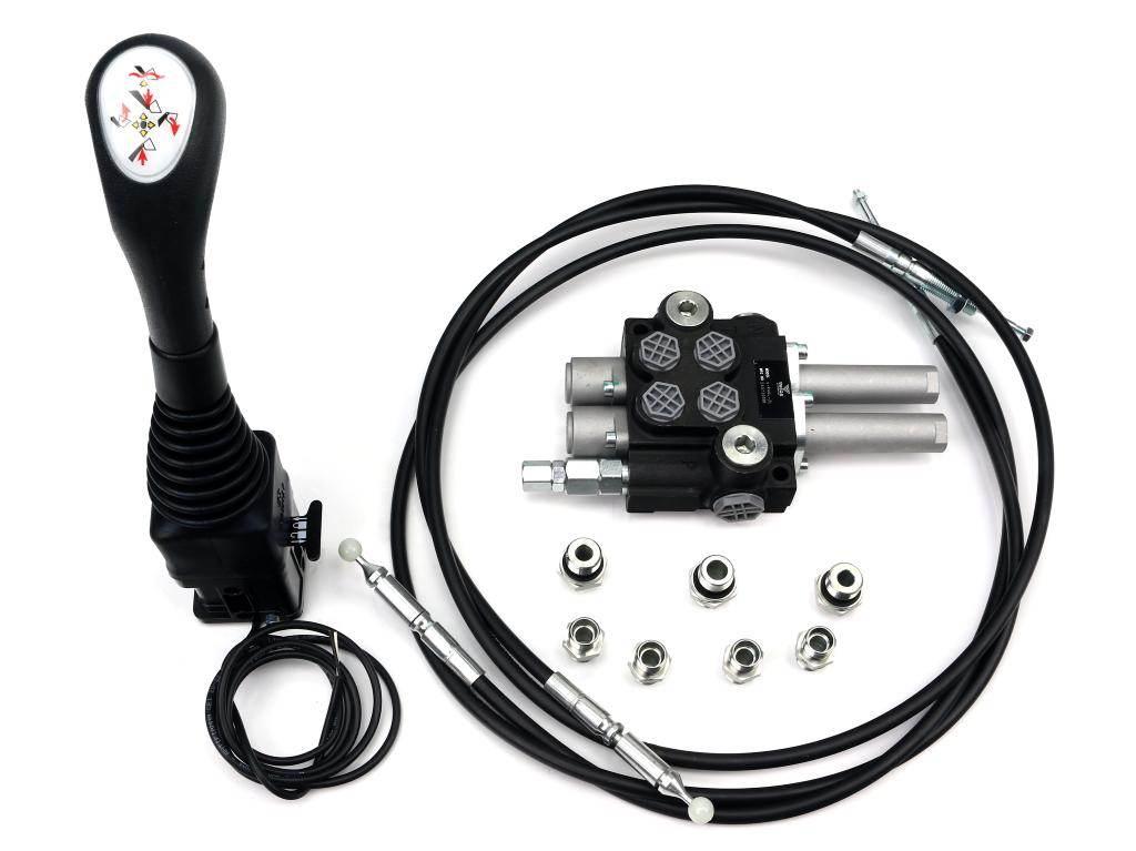 Zestaw do Ładowacz TUR -Rozdzielacz 40L 2-sekcyjny + Joystick z przyciskiem - zdjęcie 3