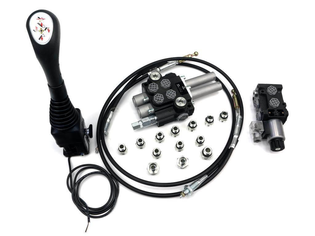Zestaw do Ładowacz TUR -Rozdzielacz 40L 2-sekcyjny + Elektrozawór + Joystic - zdjęcie 3