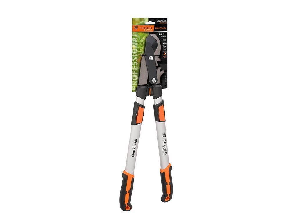 Sekator nożycowy PROFESSIONAL - dwuręczny teleskopowy, aluminiowy, Teger - zdjęcie 3