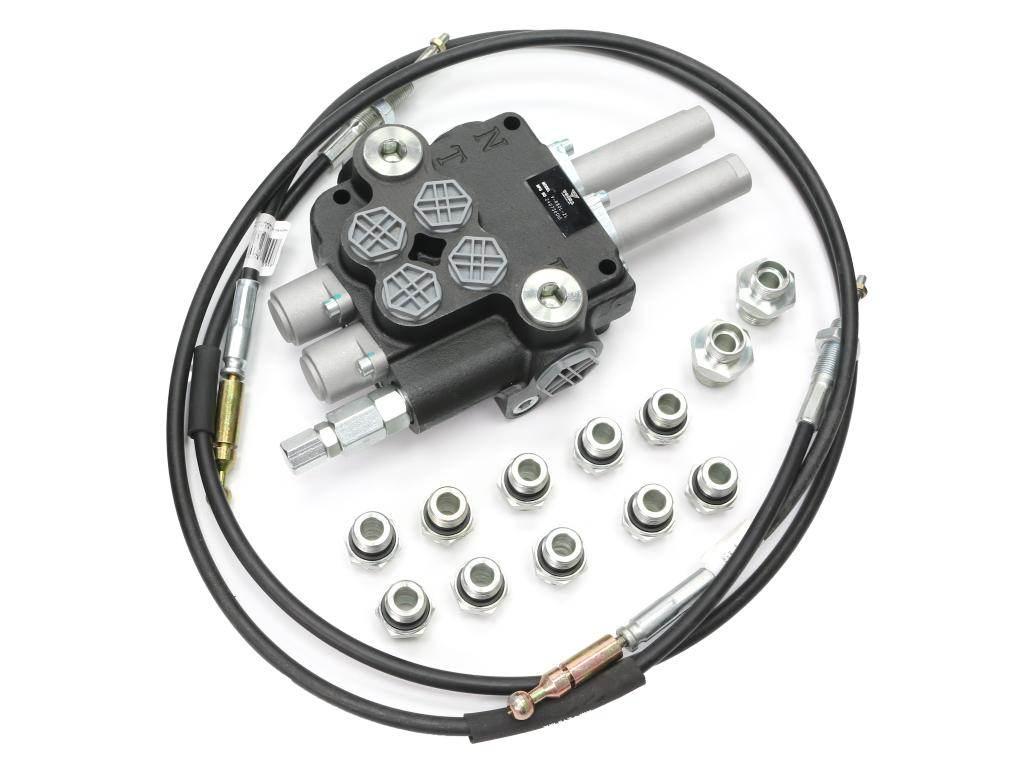 Zestaw do Ładowacz TUR -Rozdzielacz 80L 2-sekcyjny + Elektrozawór + Joystic - zdjęcie 3