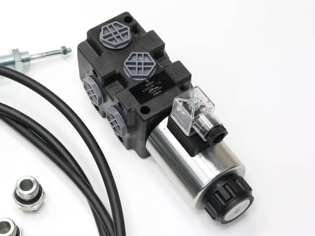 Zestaw do Ładowacz TUR -Rozdzielacz 80L 2-sekcyjny + Elektrozawór + Joystic - zdjęcie 4
