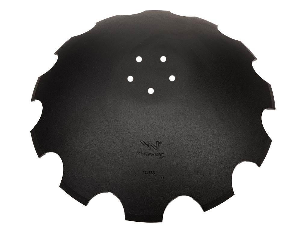Talerz, uzębiony Z-12 fi 610 mocowanie 5/98 grubość 5 mm stal borowa prosta - zdjęcie 2
