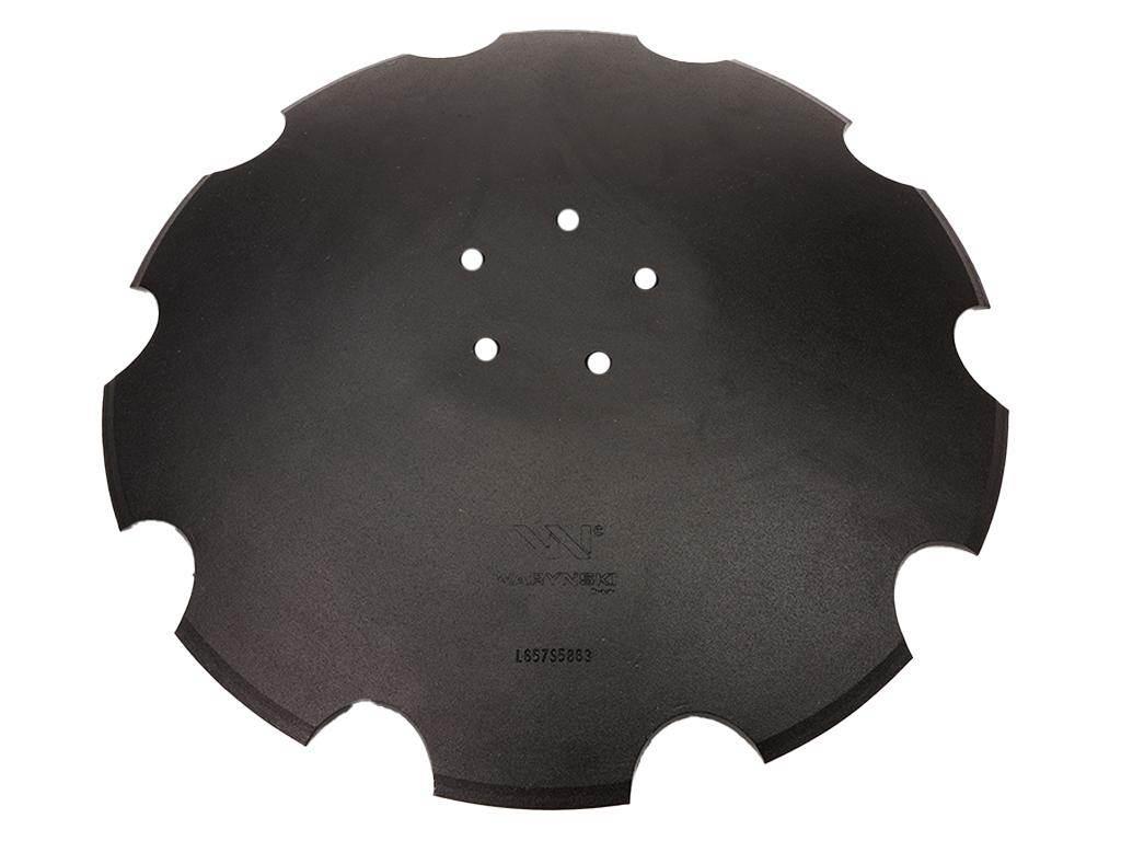 Talerz, uzębiony Z-10 fi 510 mocowanie 5/98 grubość 4 mm stal borowa prosta - zdjęcie 2