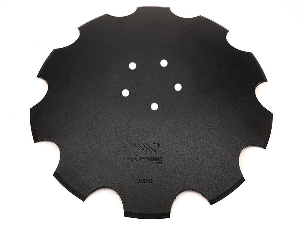 Talerz, uzębiony Z-10 fi 460 mocowanie 5/98 grubość 3,5 mm stal borowa pros - zdjęcie 2