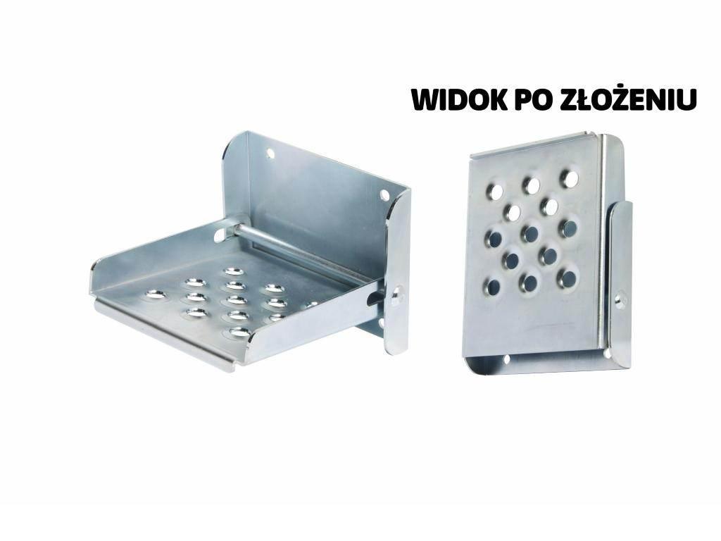 Stopień burty składany ocynkowany przyczepy, przyczepki 150x130mm SBP2 - zdjęcie 2