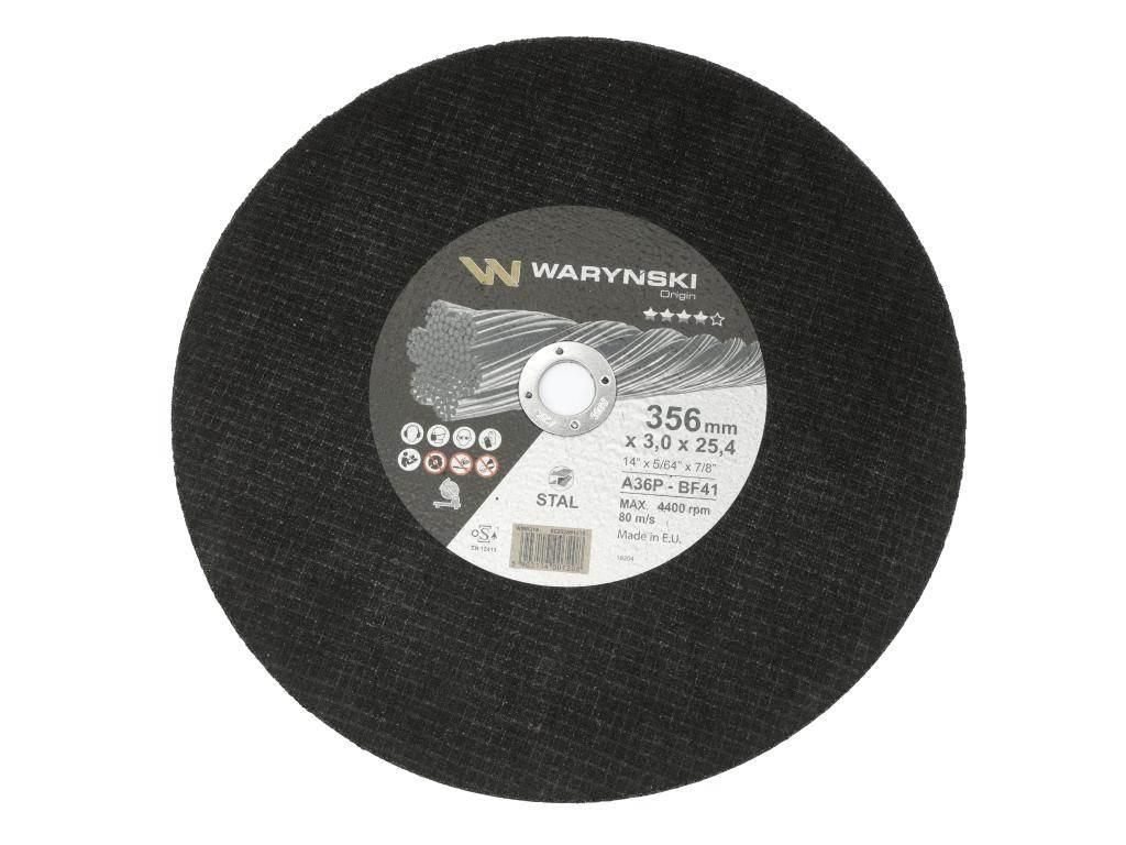 Tarcza do cięcia metalu 355 x 3 x 25,4 mm szt.) Waryński 10szt WMA318