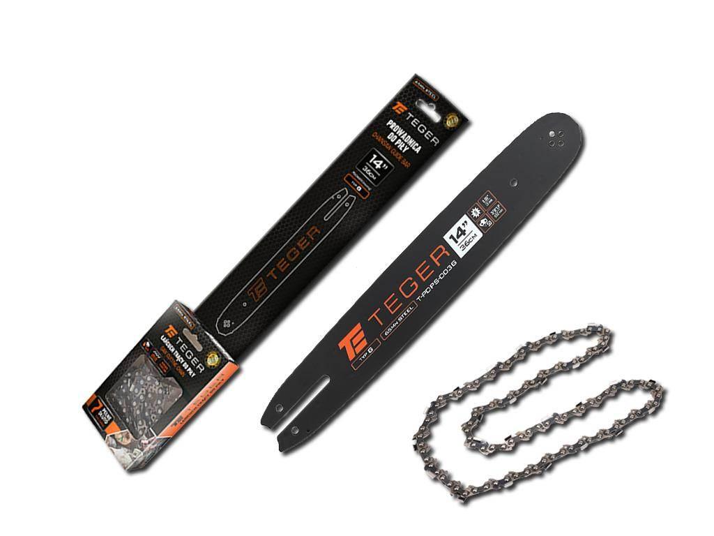 Zestaw tnący, 14" (36 cm) prowadnica + łańcuch, 3/8", 1,3 mm, 50 og., 9z, m